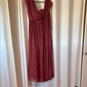 *NWT* Birdy Grey Spice Grace w/slit Ruched Maxi Dress
